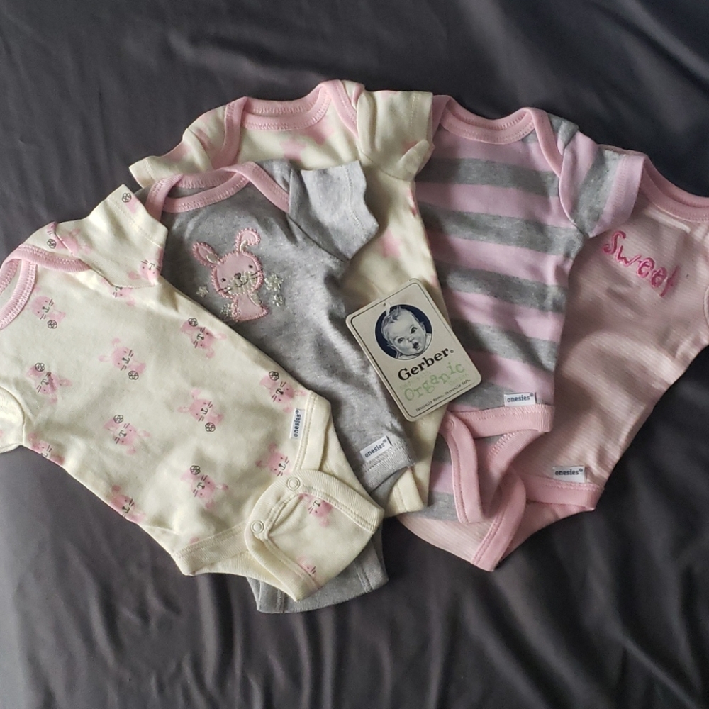 Set of preemie onesies